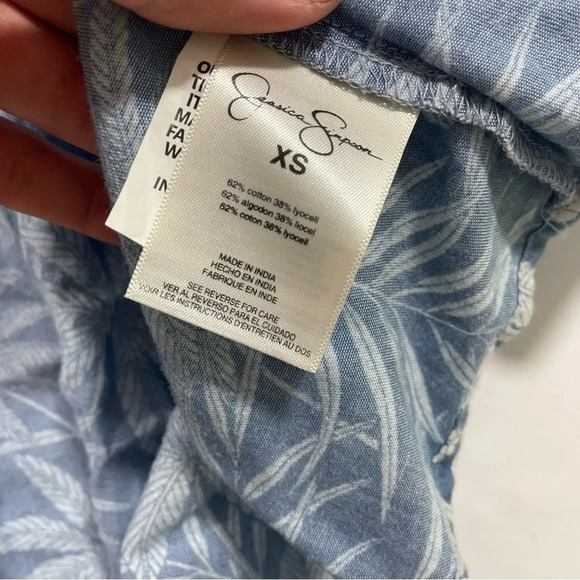 New Jessica Simpson Tamaryn Tiered Dress Size XS Blue - Picture 5 of 7